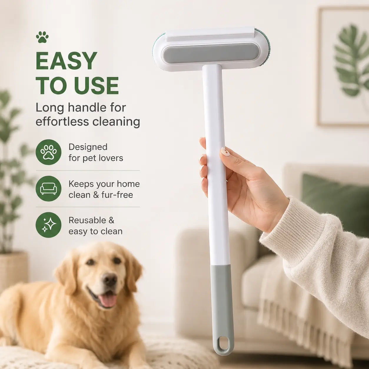 Clovertail™ Pet Hair Cleaning Brush
