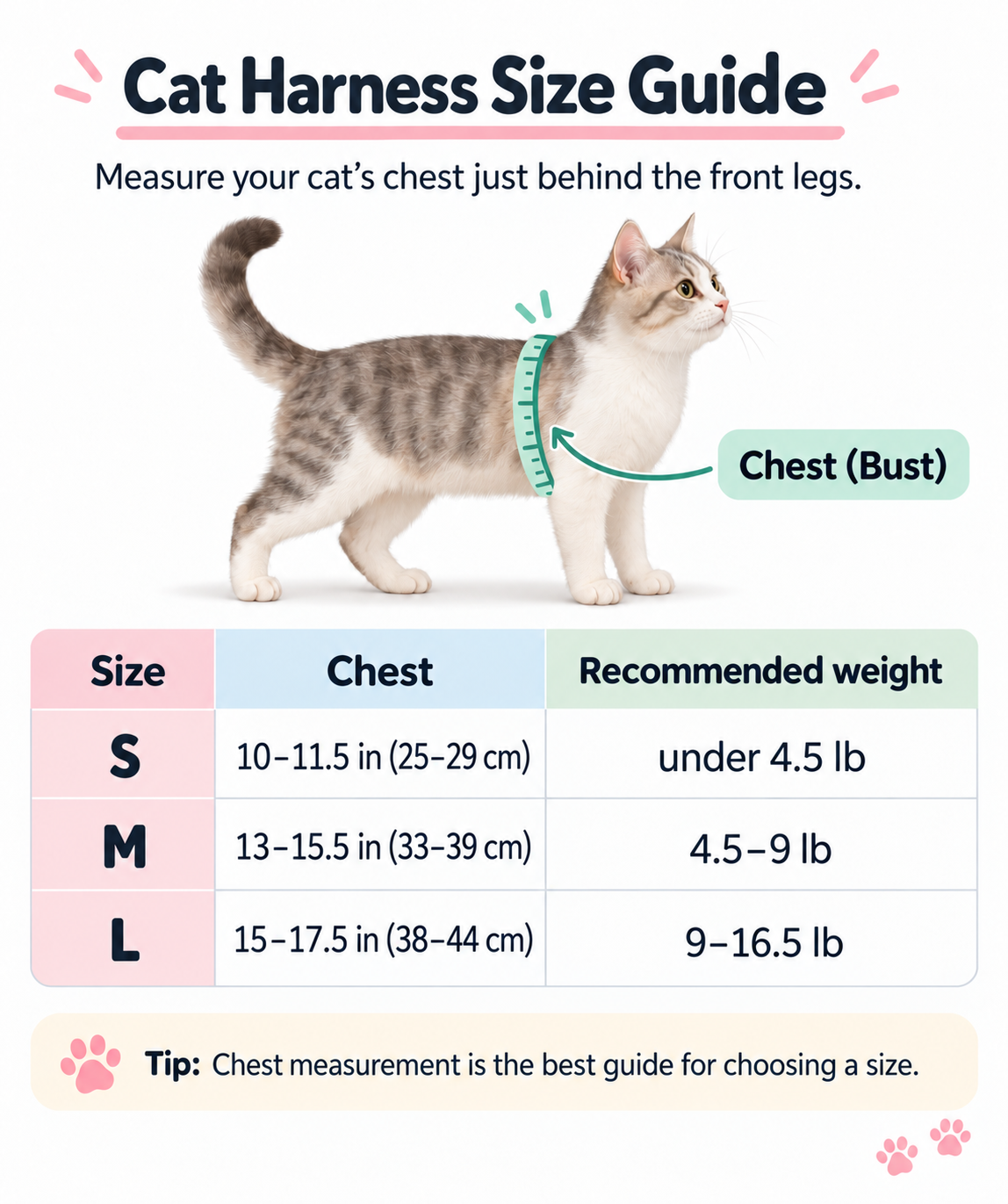 Reflective Cat Harness & Leash Set