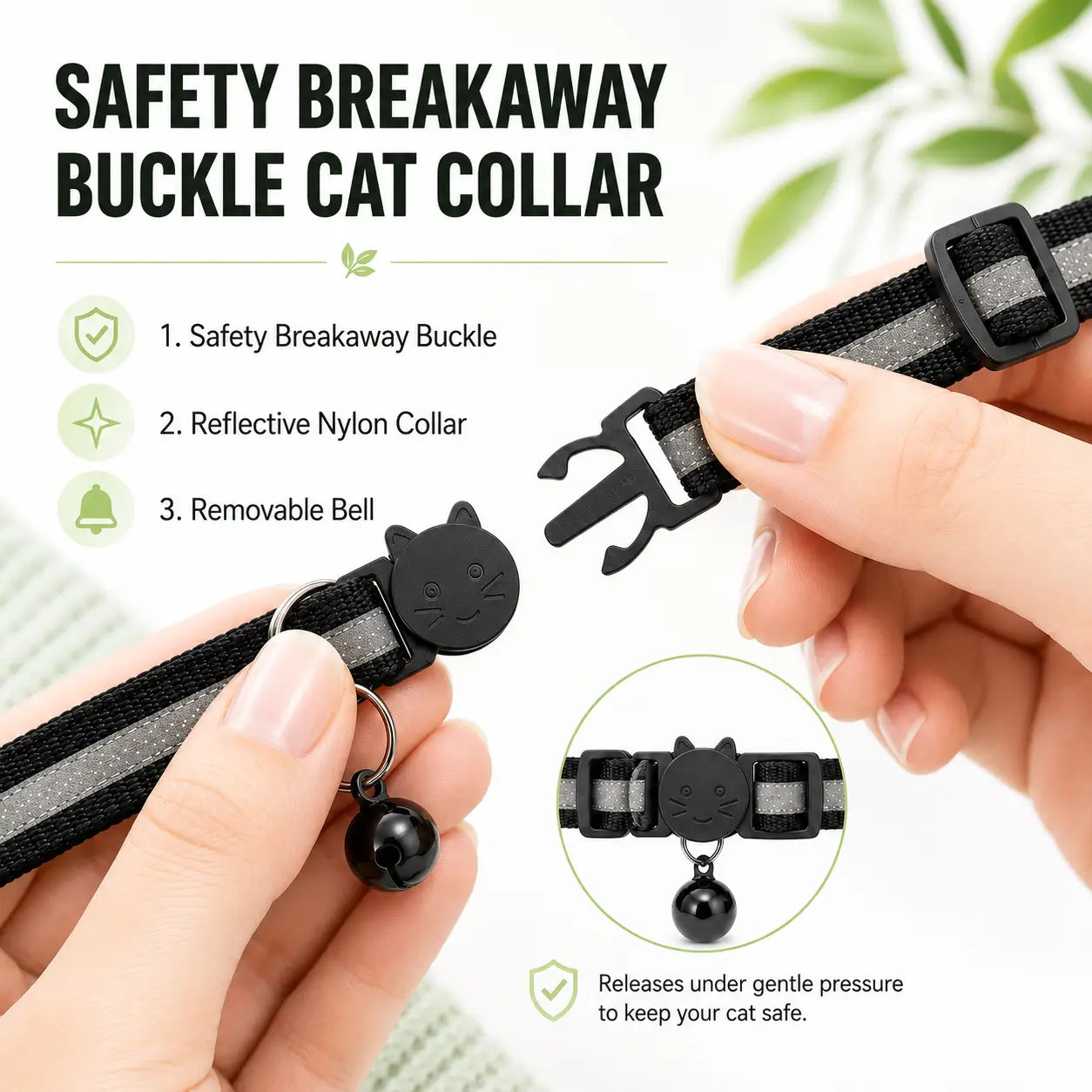 Clovertail™ Breakaway Cat AirTag Collar With Built-In Holder