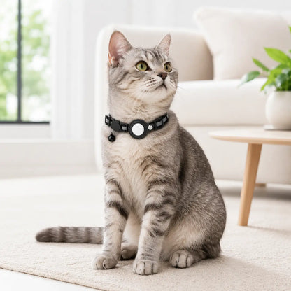 Clovertail™ Breakaway Cat AirTag Collar With Built-In Holder
