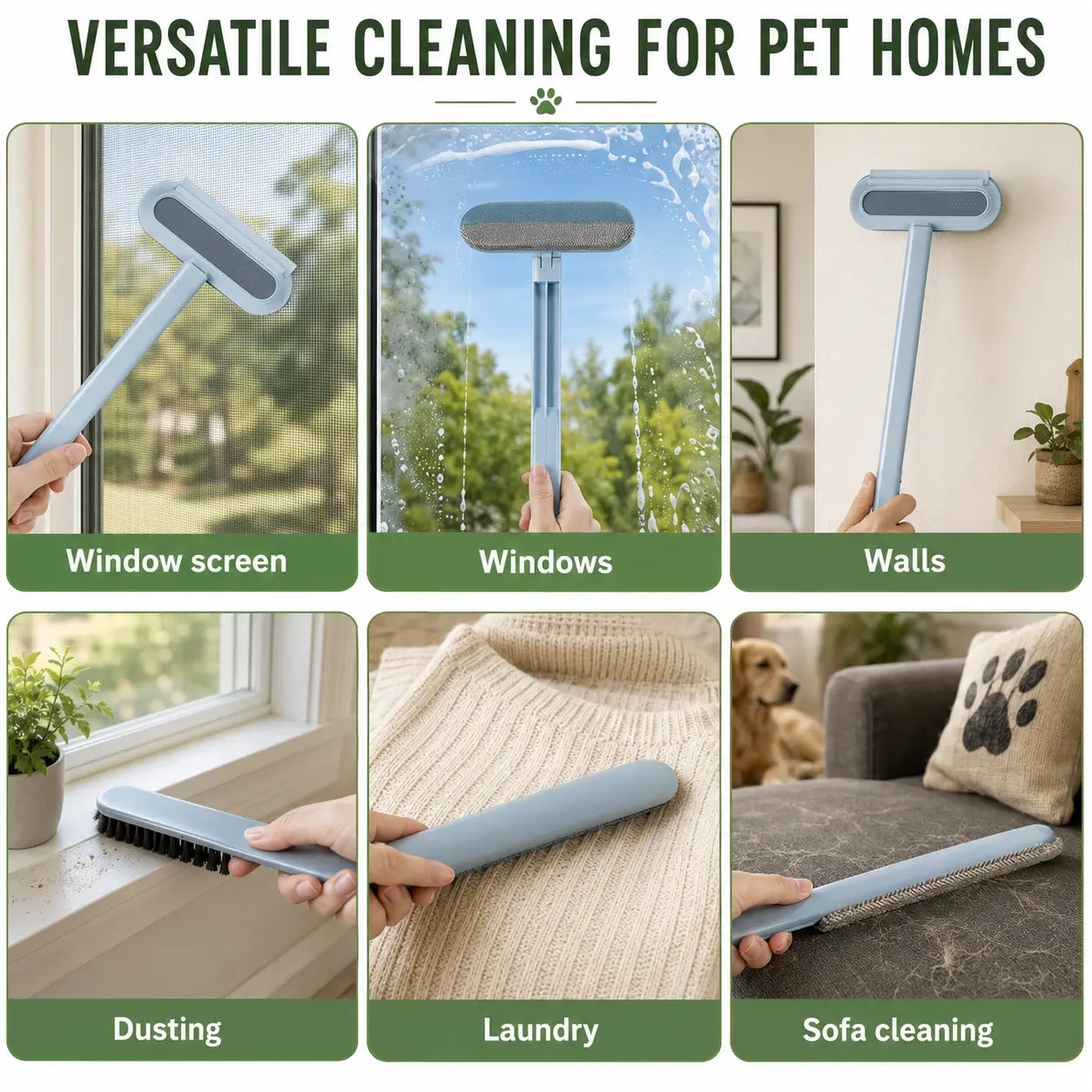 Clovertail™ Pet Hair Cleaning Brush