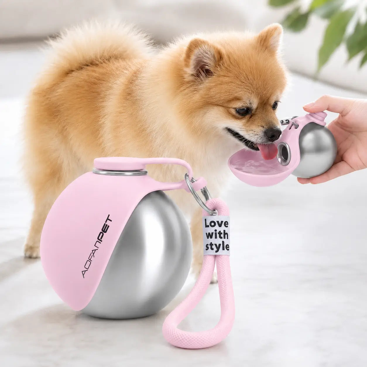 Clovertail™ Stainless Steel Dog Water Bottle