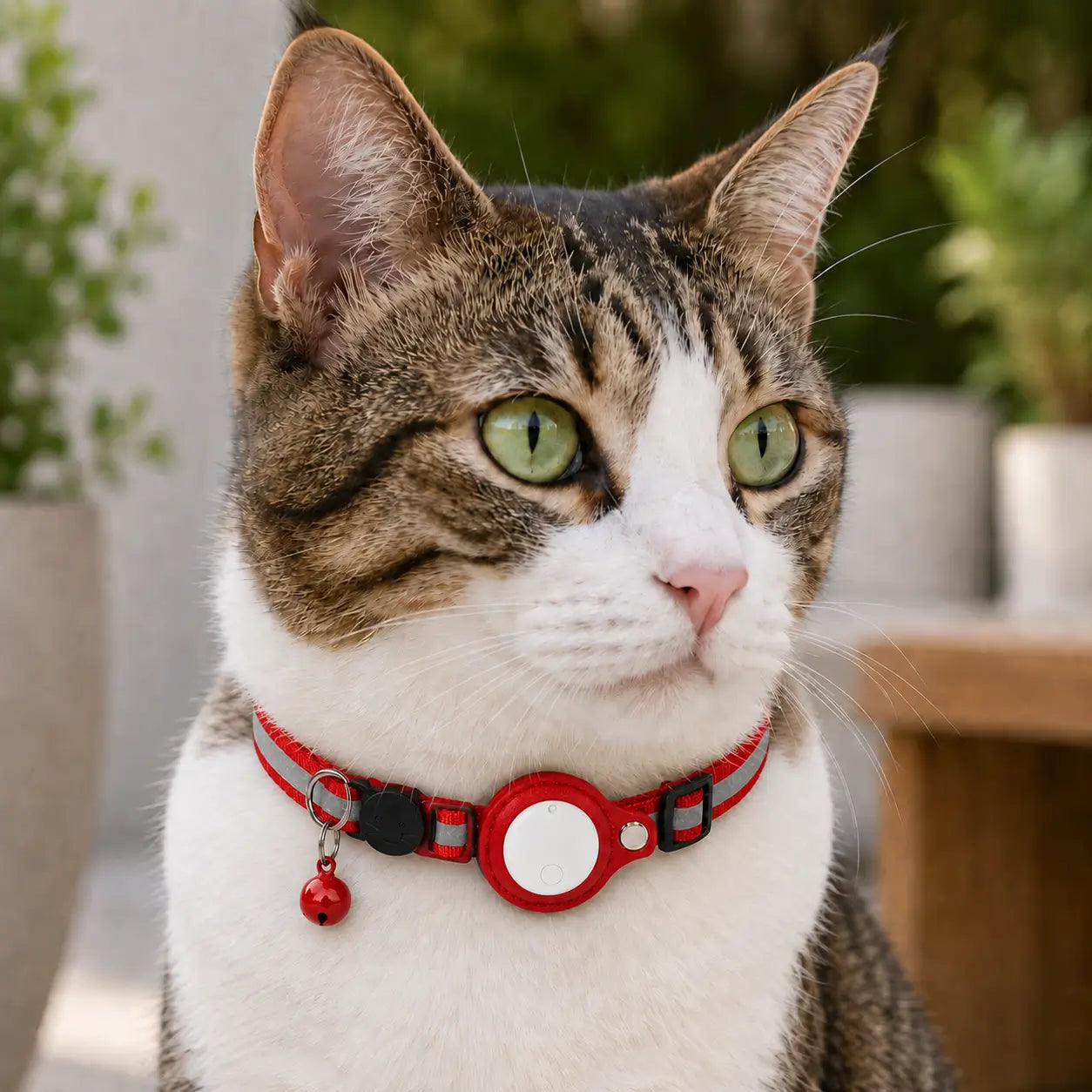 Clovertail™ Breakaway Cat AirTag Collar With Built-In Holder