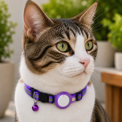 Clovertail™ Breakaway Cat AirTag Collar With Built-In Holder