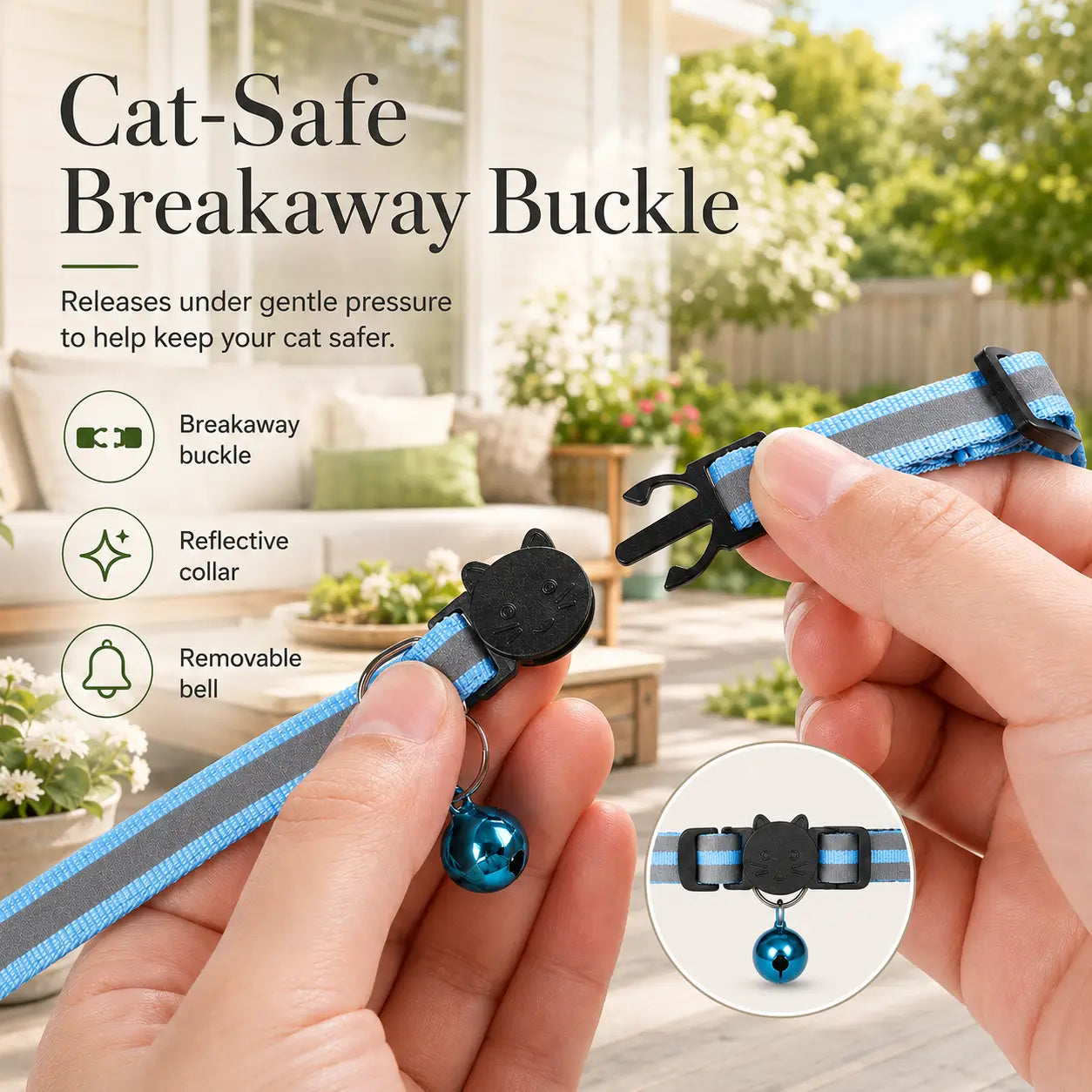 AirTag Cat Collar For Cats With Breakaway Safety