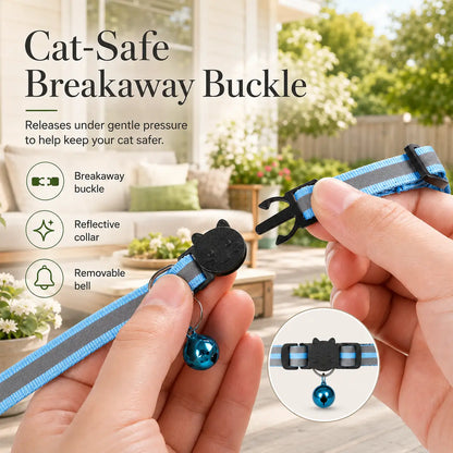 AirTag Cat Collar For Cats With Breakaway Safety